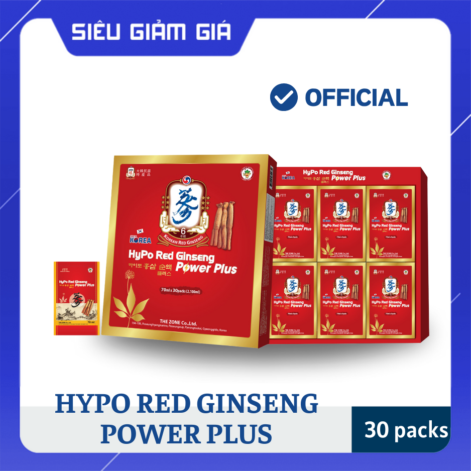 Hypo red ginseng power plus-nhập khẩu hàn quốc