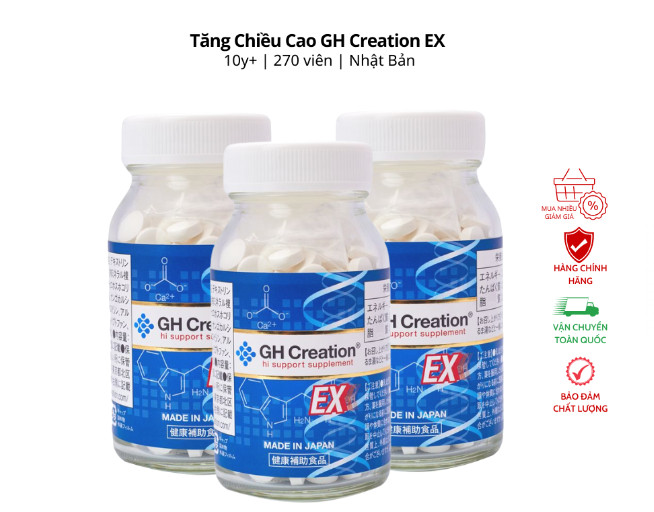 Combo 2 hộp tăng chiều cao gh creation ex nhật bản