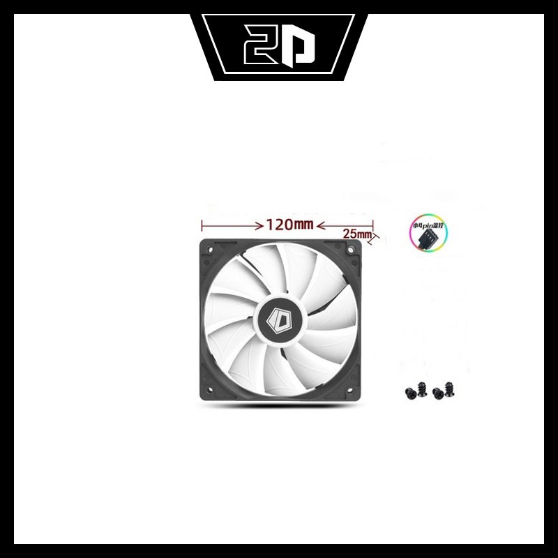 Quạt tản nhiệt id-cooling 12cm xf-12025-sd-w
