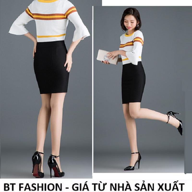 Chân Váy Ôm Công Sở Thun Coton 4 Chiều  Cao Cấp - BT Fashion (VCS11- NGẮN)