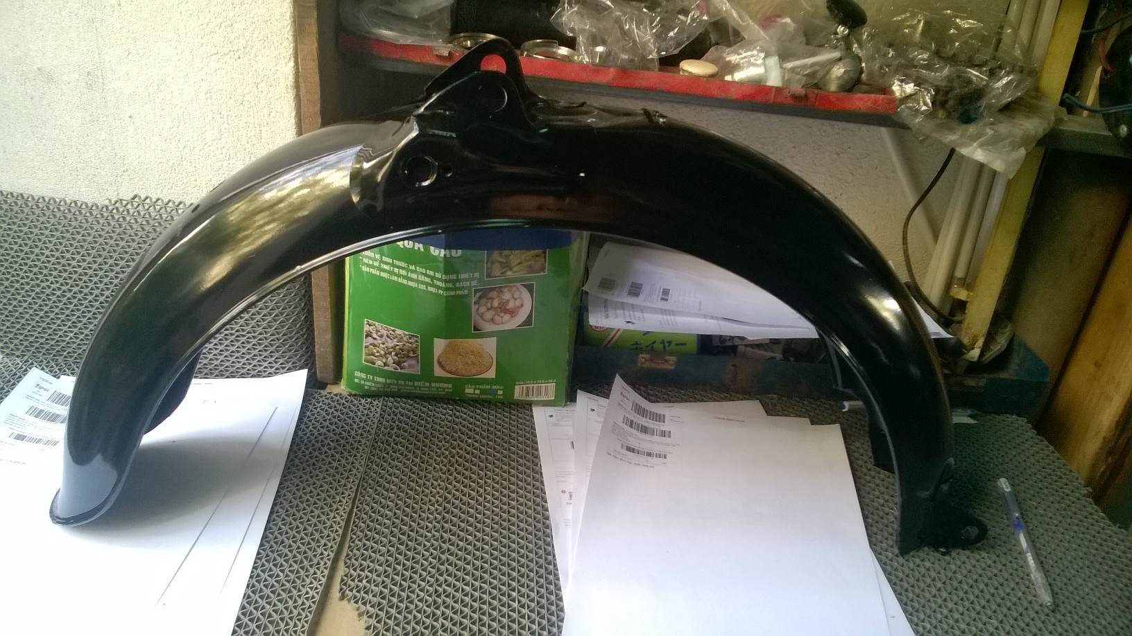 Honda 67: dè sau cd sơn đen cho anh em dọn xe 67 + cd+cl