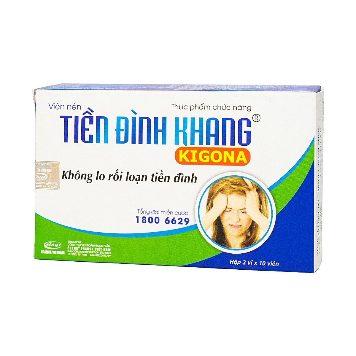 Tăng cường lưu thông máu, giảm triệu chứng rối loạn tiền đình TIỀN ĐÌNH KHANG 30 Viên