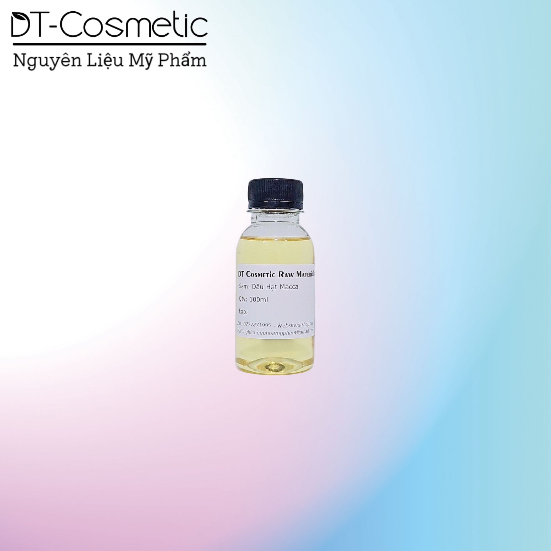 100ml/1l dầu hạt macca - nguyên liệu mỹ phẩm
