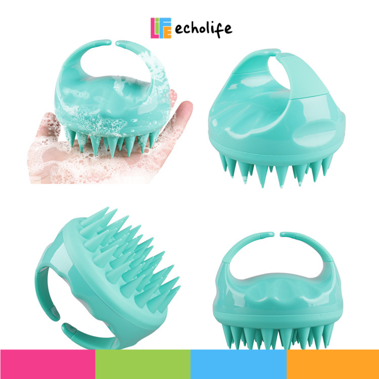 Lược gội đầu silicone massage làm sạch da đầu giúp tóc chắc khỏe Kean