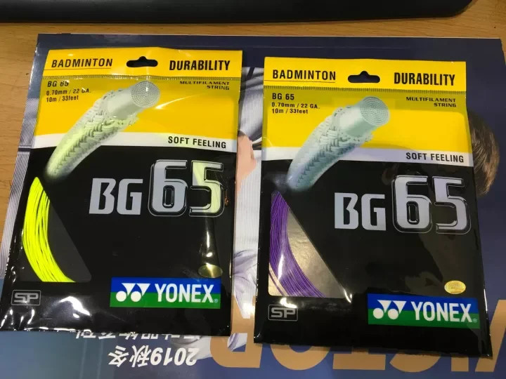 DÂY YONEX BG 65 CHÍNH HÃNG DÙNG ĐỂ CĂNG VỢT_MÀU NGẪU NHIÊN