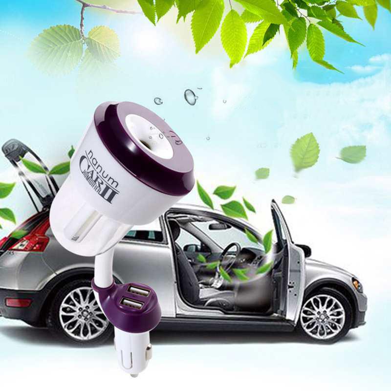 Máy xông tinh dầu xe hơi, máy khuếch tán tinh dầu cho ô tô, máy xông tinh dầu phun sương cho xe hơi Nanum car 2 thông minh, nhỏ gọn, làm sạch không khí, thư thái khi lái xe