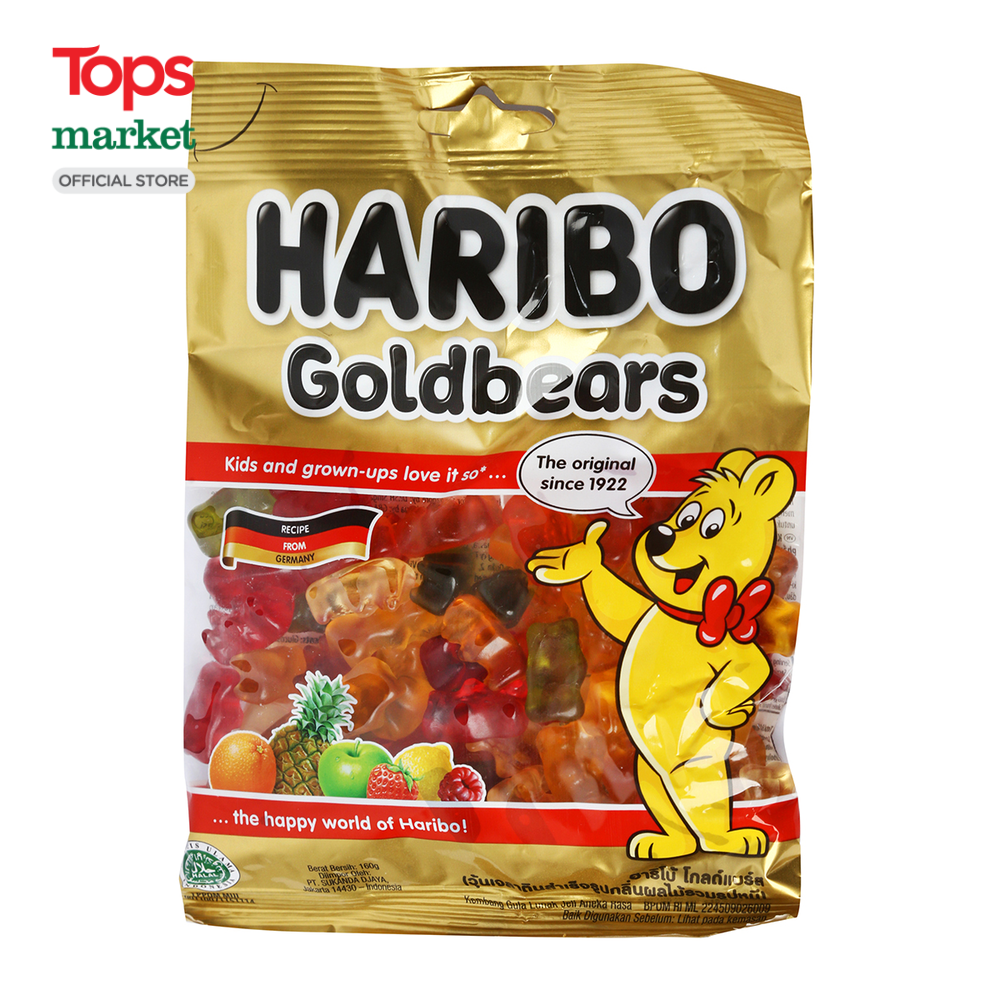 Kẹo dẻo haribo goldbears 160g - siêu thị tops market