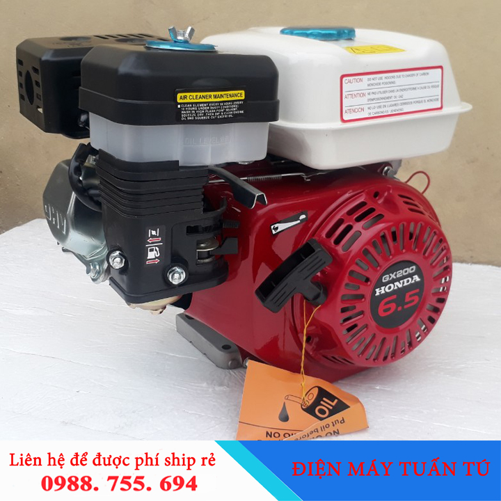 Động cơ xăng 4 thì gx-200 nhật bản 6.5hp