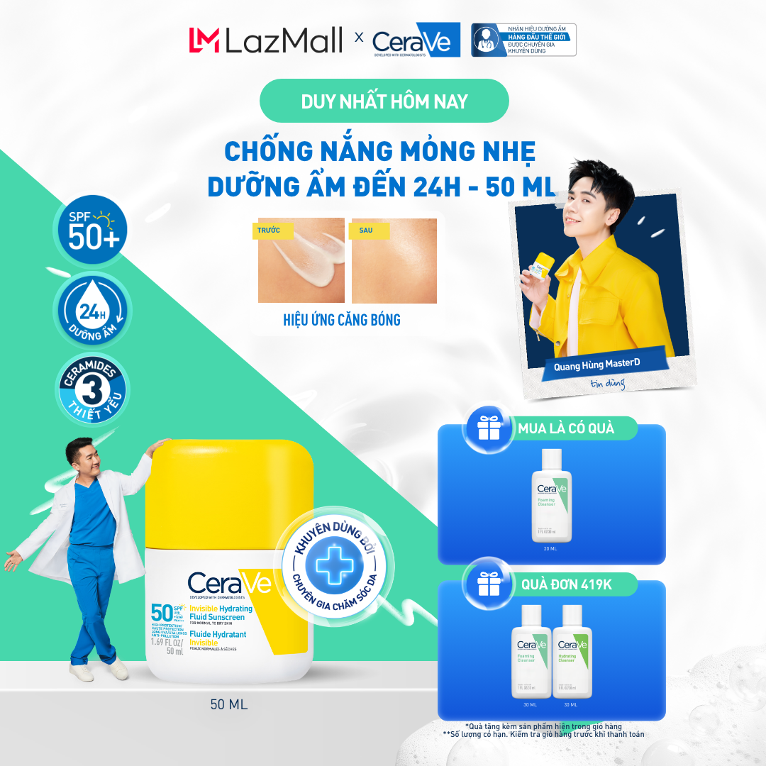 |ĐỘC QUYỀN ONLINE| Sữa chống nắng mỏng nhẹ dưỡng ẩm đến 24 giờ