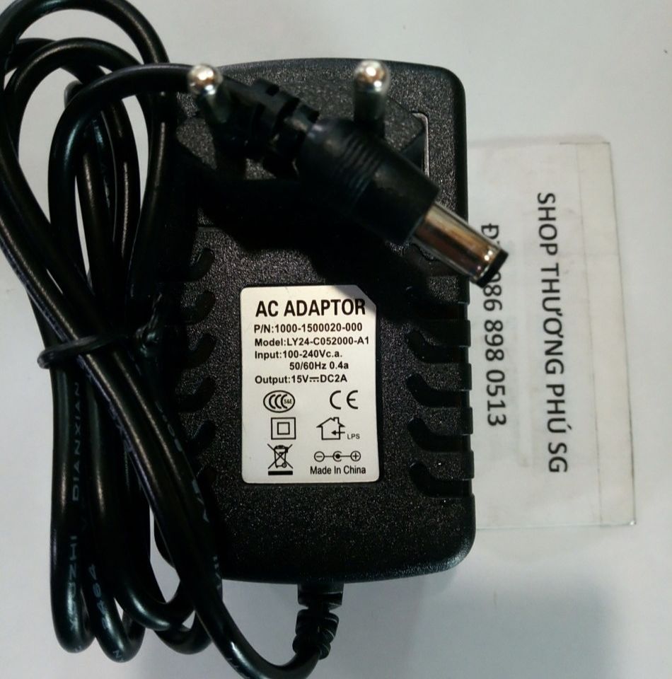 Bộ chuyển nguồn adapter dc: 15v - 2a