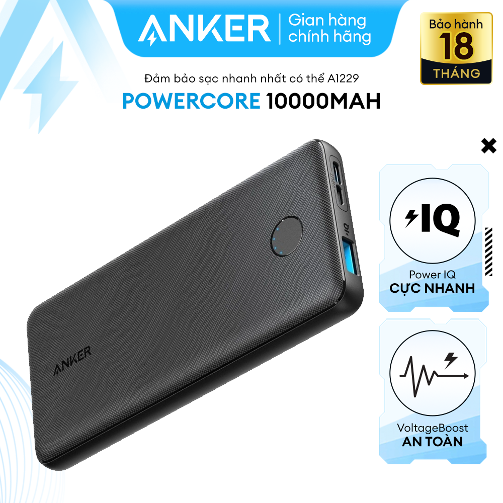 Sạc dự phòng ANKER PowerCore Slim 10000mAh - A1229