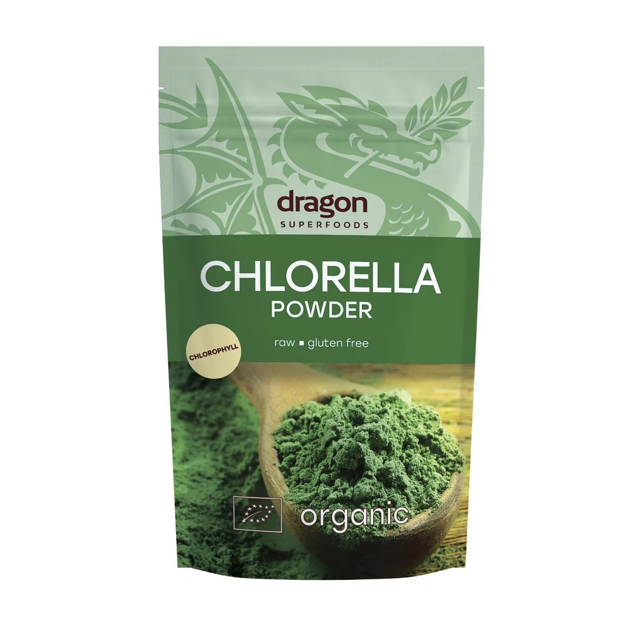 HÀNG CHUẨNBột tảo lục hữu cơ Organic Chlorella Powder Dragon Superfoods
