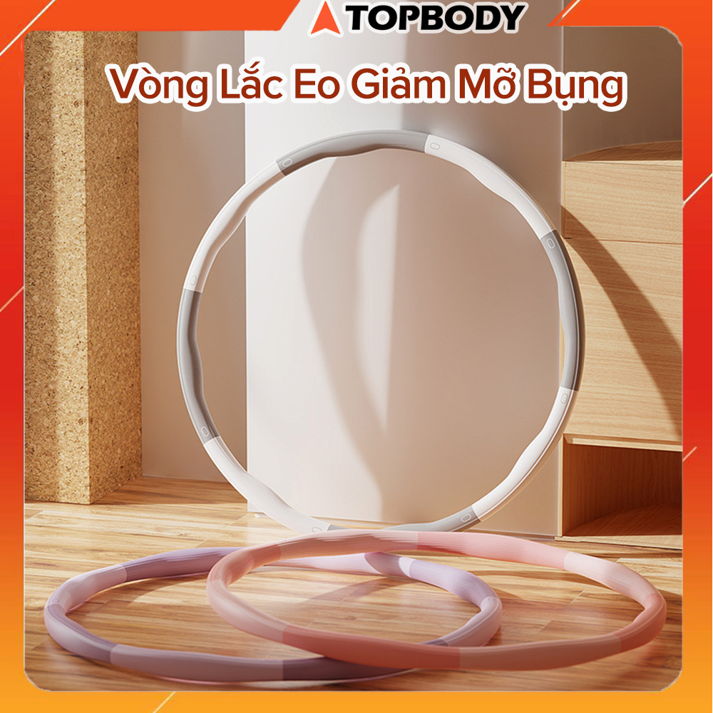 Vòng Lắc Eo Hula Hoop Massage Size 92cm Giảm Mỡ Bụng Bọc Mút Xốp Lắp Ghép TOPBODY