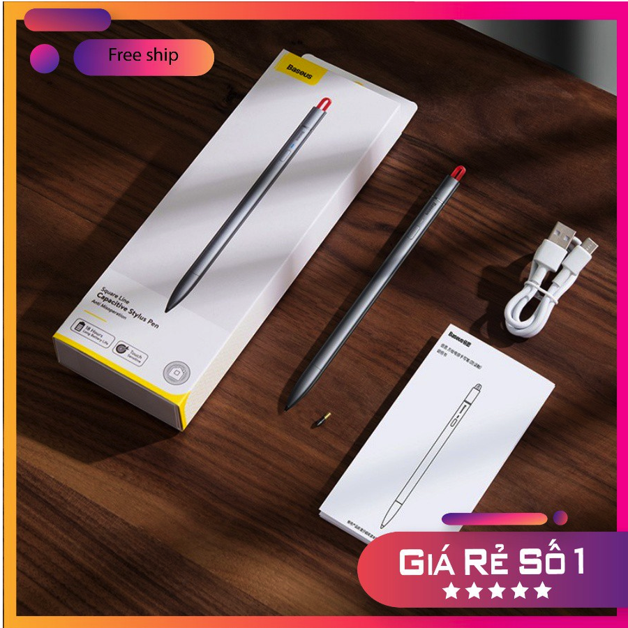 Bút cảm ứng cho iPad Pencil Apple Pencil Active Stylus Touch Pen cho iPad Pro, Samsung Tablet hiệu Baseus