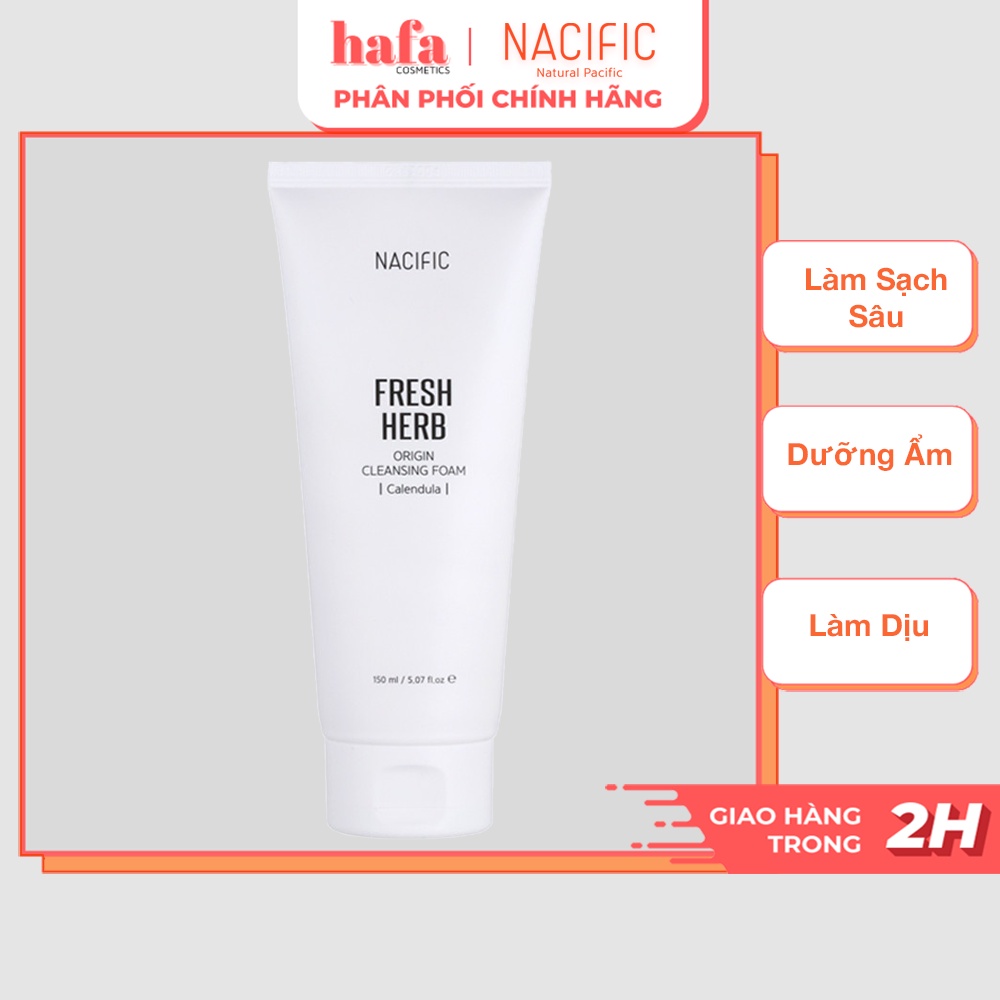 Sữa rửa mặt tạo bọt nacific fresh herb origin cleansing foam calendula 150ml