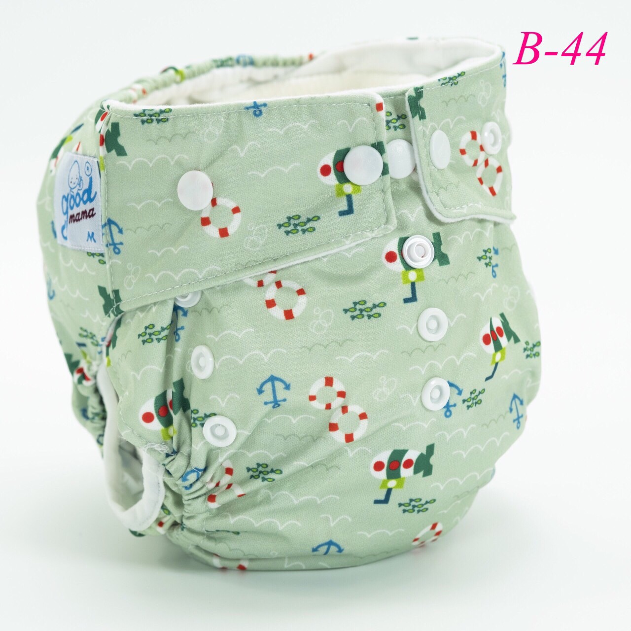 1 Set of Goodmama Anti-Spill Cloth Diapers Size m Including 1 Cover and 1 Liner (Vietnamese Product) - 8