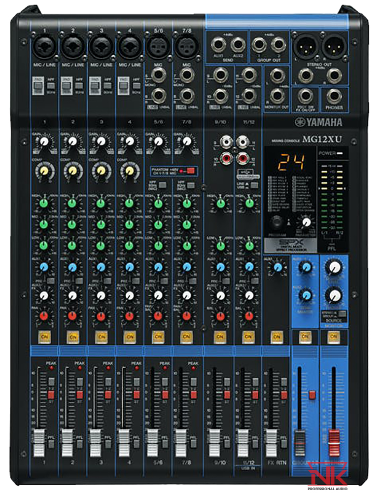 Bàn trộn mixer yamaha mg12xu