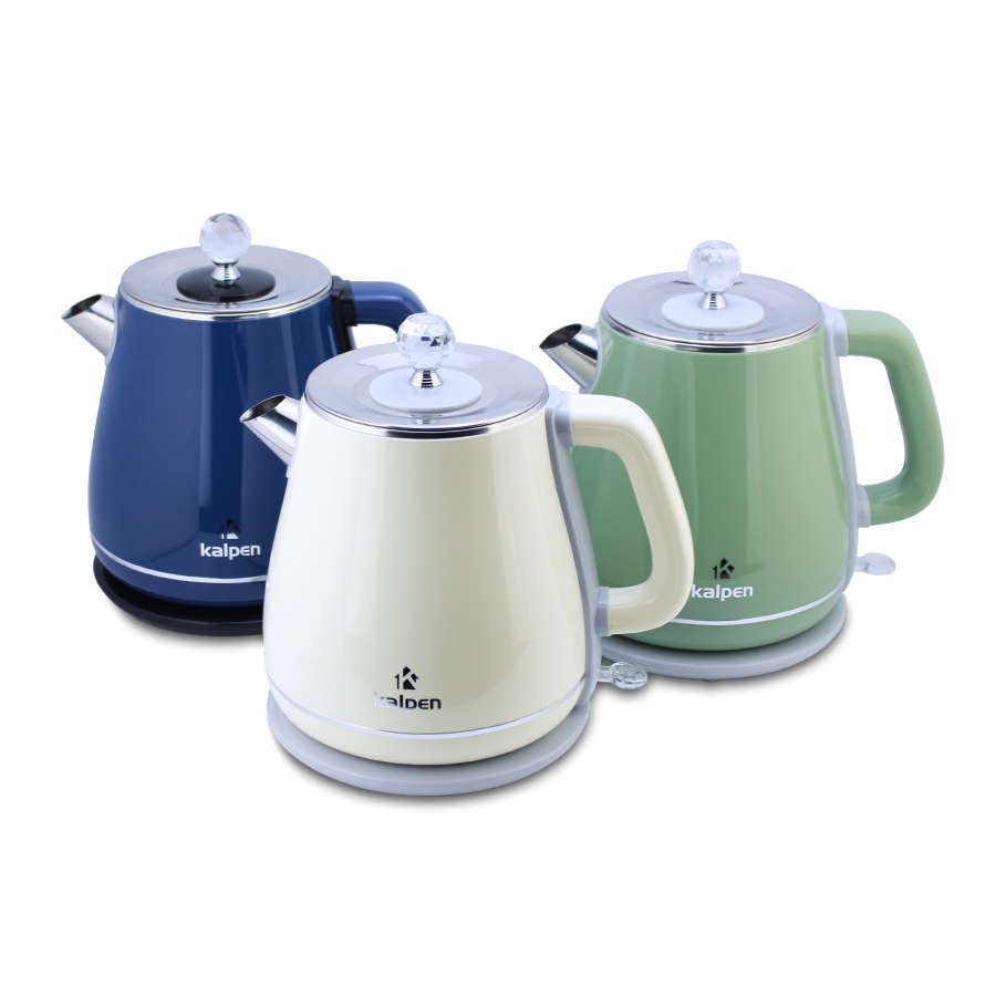Ấm đun nước siêu tốc ruột Inox 304 Kalpen sắc màu KK9901 dung tích 1.8 lít, hàng Đức bảo hành 24 tháng