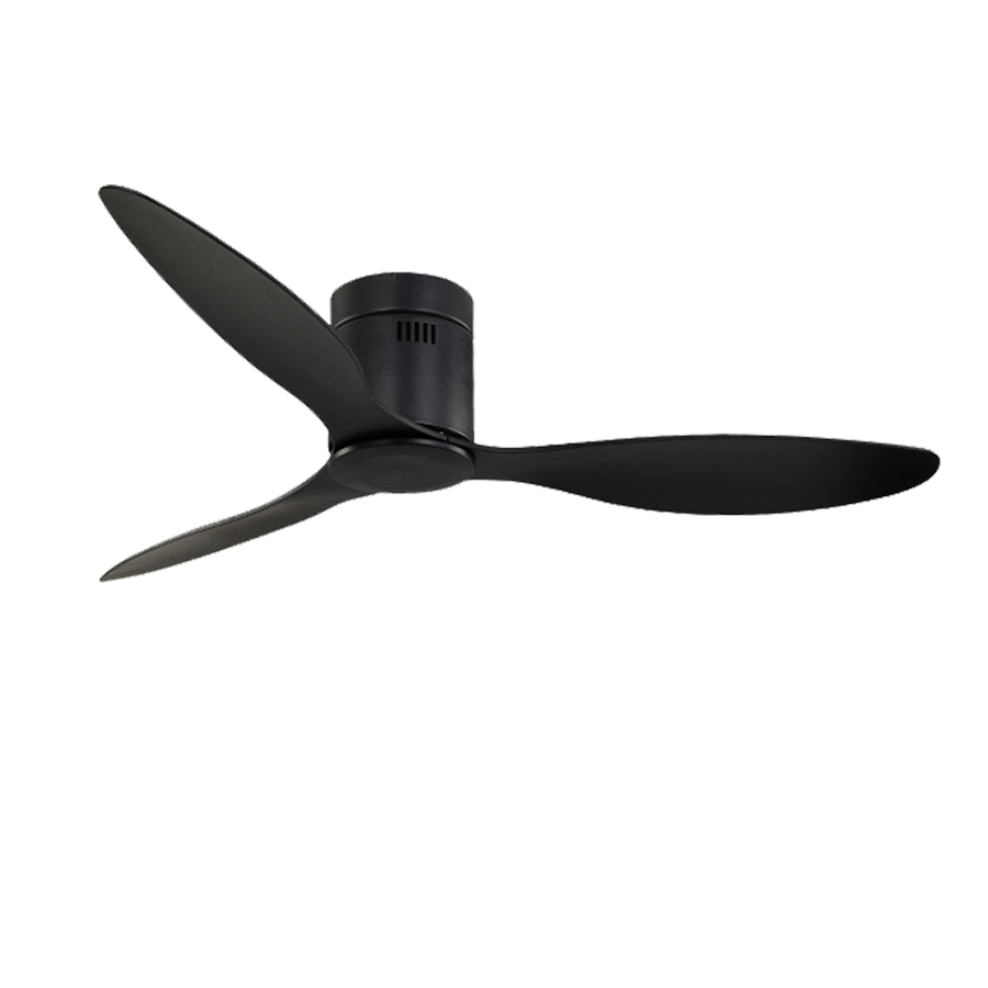 Quạt trần QX1344 dành cho trần SIÊU thấp - Quạt trần chung cư, phòng khách phòng ngủ, nhà hàng khách sạn 3 cánh nhựa ABS