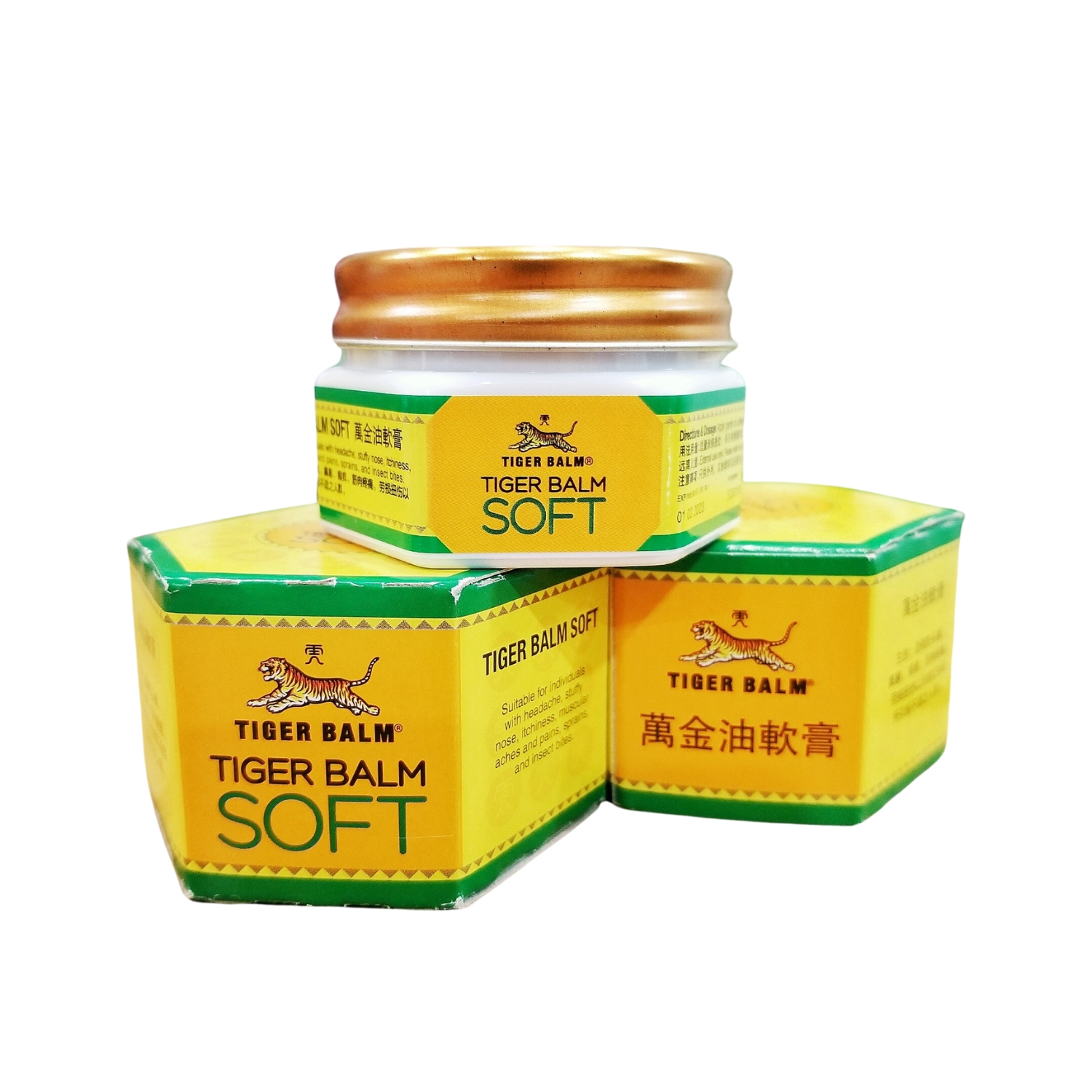 Tiger balm dầu cù là con cọp bản soft tiger balm soft 25g hàng nội địa singapore cao dán con hổ