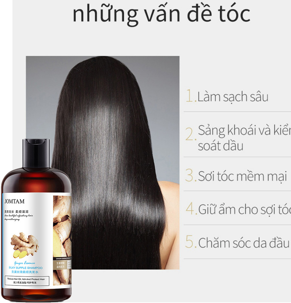 Dầu gội gừng tươi rụng tóc và mọc tóc gàu Tóc Mọc Nhanh Đầu Dầu Xã Nhanh Tóc Dưỡng tóc