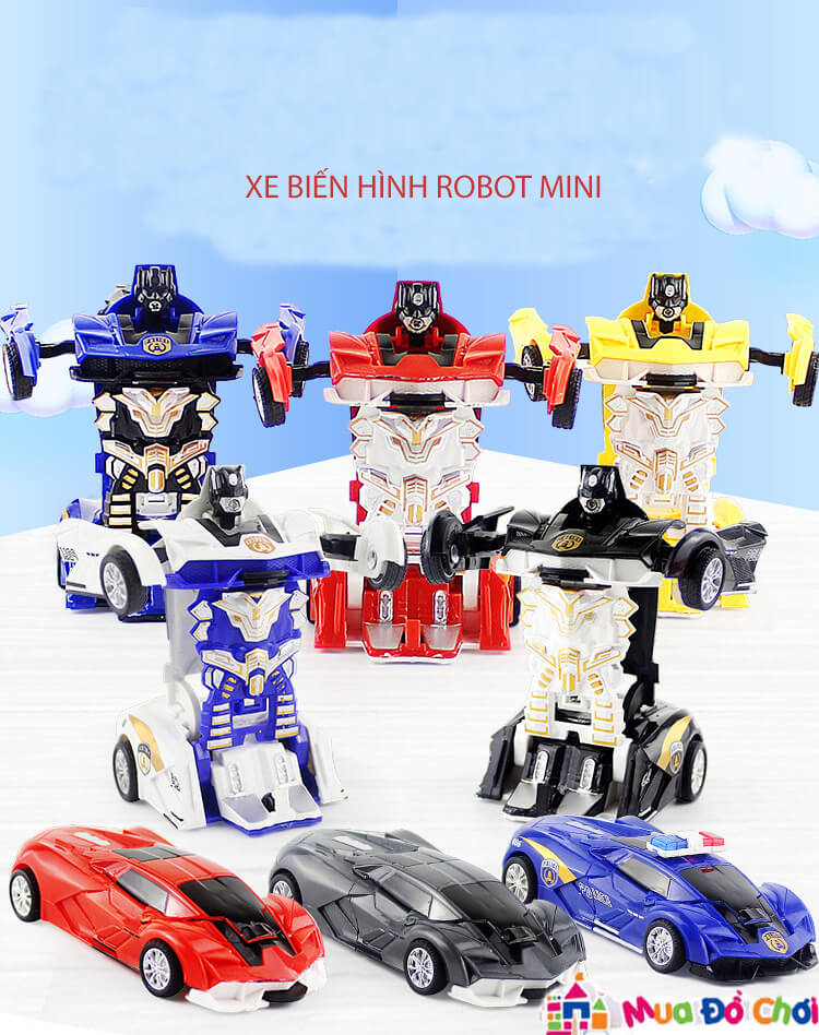 Đồ chơi xe ô tô biến hình chạy pin/Xe biến hình robot