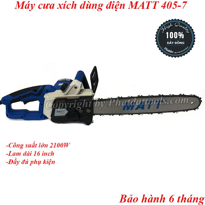 Máy cưa xích cầm tay MATT 403-7-Công suất 1900W-Bảo hành 6 tháng