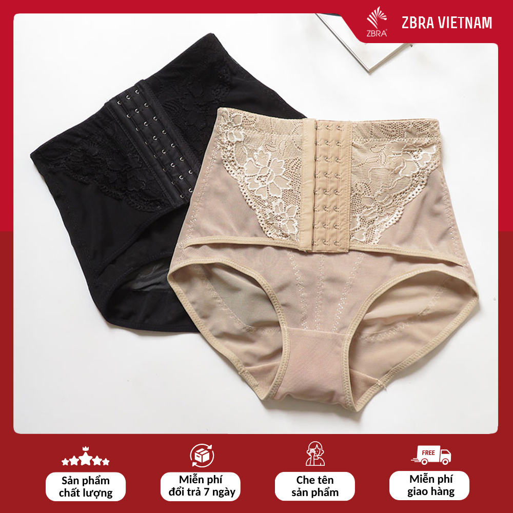 Quần gen bụng 3 nấc Combo 2 Quần gen lưới ren thoáng mát thấm hút mồ hôi, ôm sát và định hình vóc dáng - ZQ668