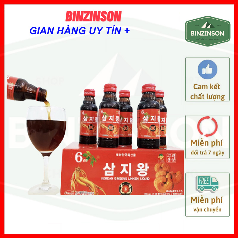 Nước uống hồng sâm linh chi kgs mẫu mới giá không đổi - binzinson