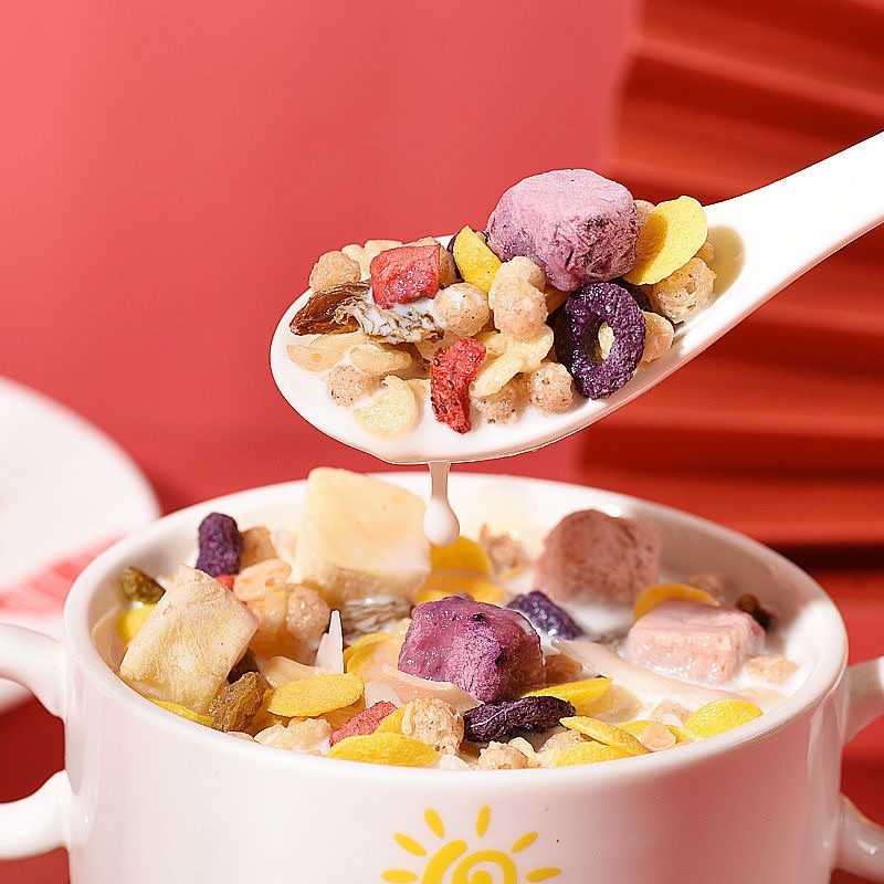 [HÀNG SẴN GIAO NGAY] Ngũ cốc sữa chua mix hoa quả ngũ cốc dinh dưỡng - túi hồng 250g