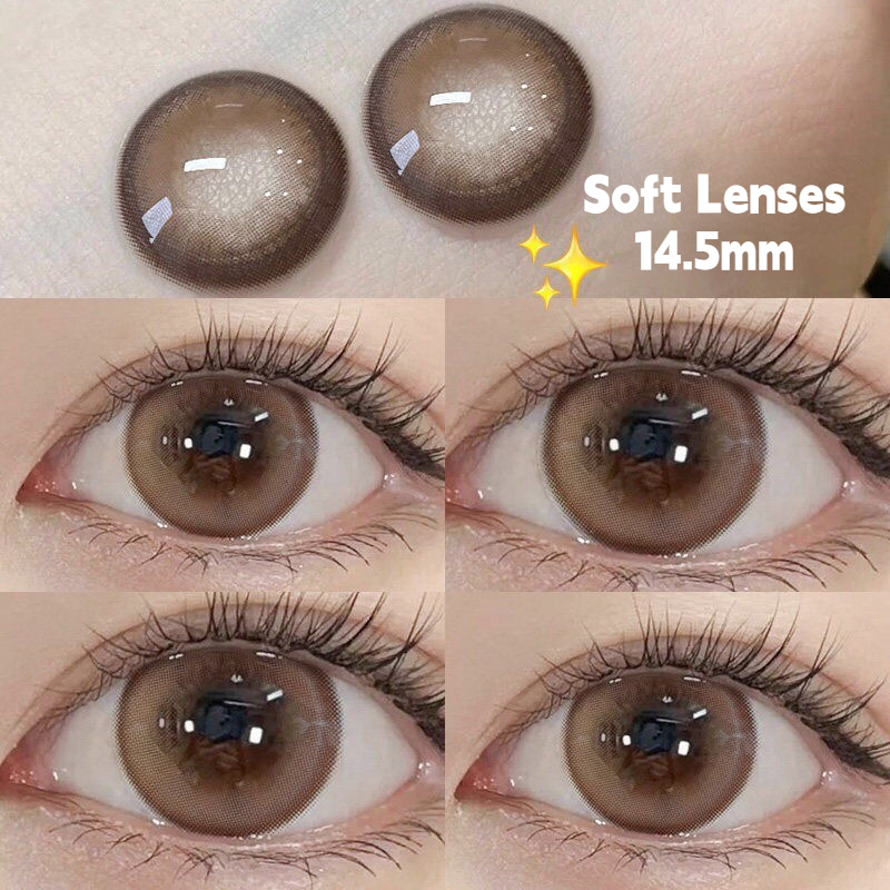 [HOT] Lens - Kính áp tròng tây lens cận không viền màu xám giãn vừa ( Lens sử dụng 12 tháng) độ tặng kèm khay lens mắt