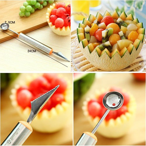 Dụng cụ múc tỉa trái cây 2 đầu