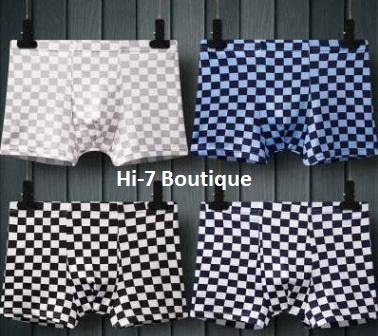 Quần lót nam karô vải mát cotton 100% hi7boutique