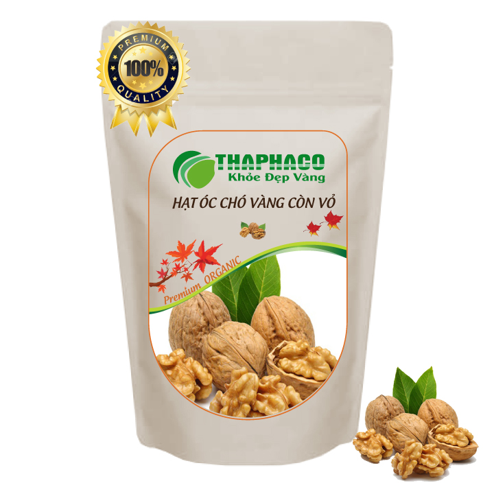Hạt óc chó vàng còn vỏ, bổ dưỡng, tốt cho sức khỏe - 100g thaphaco