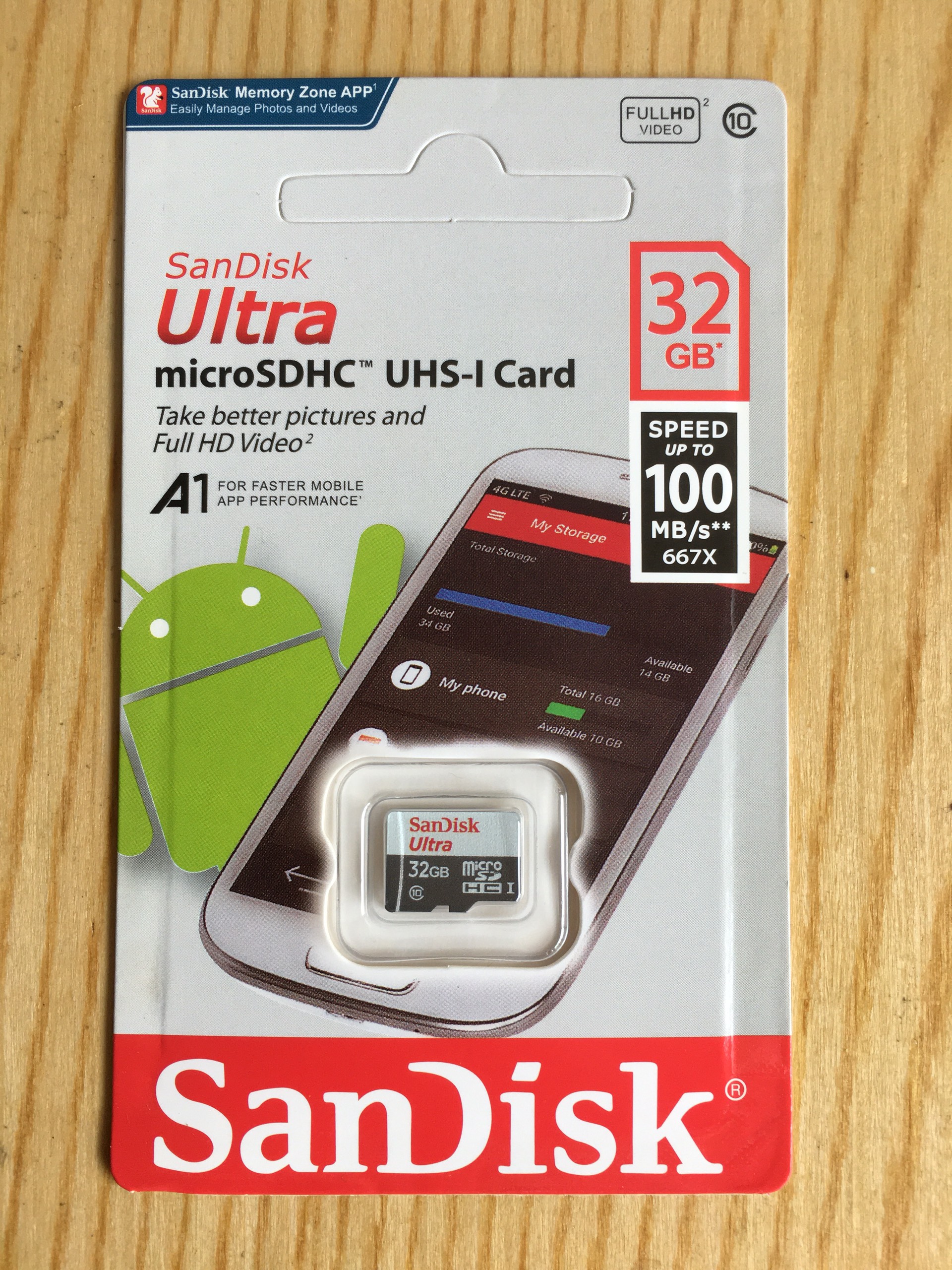 Thẻ nhớ Sandisk 32G Class 10