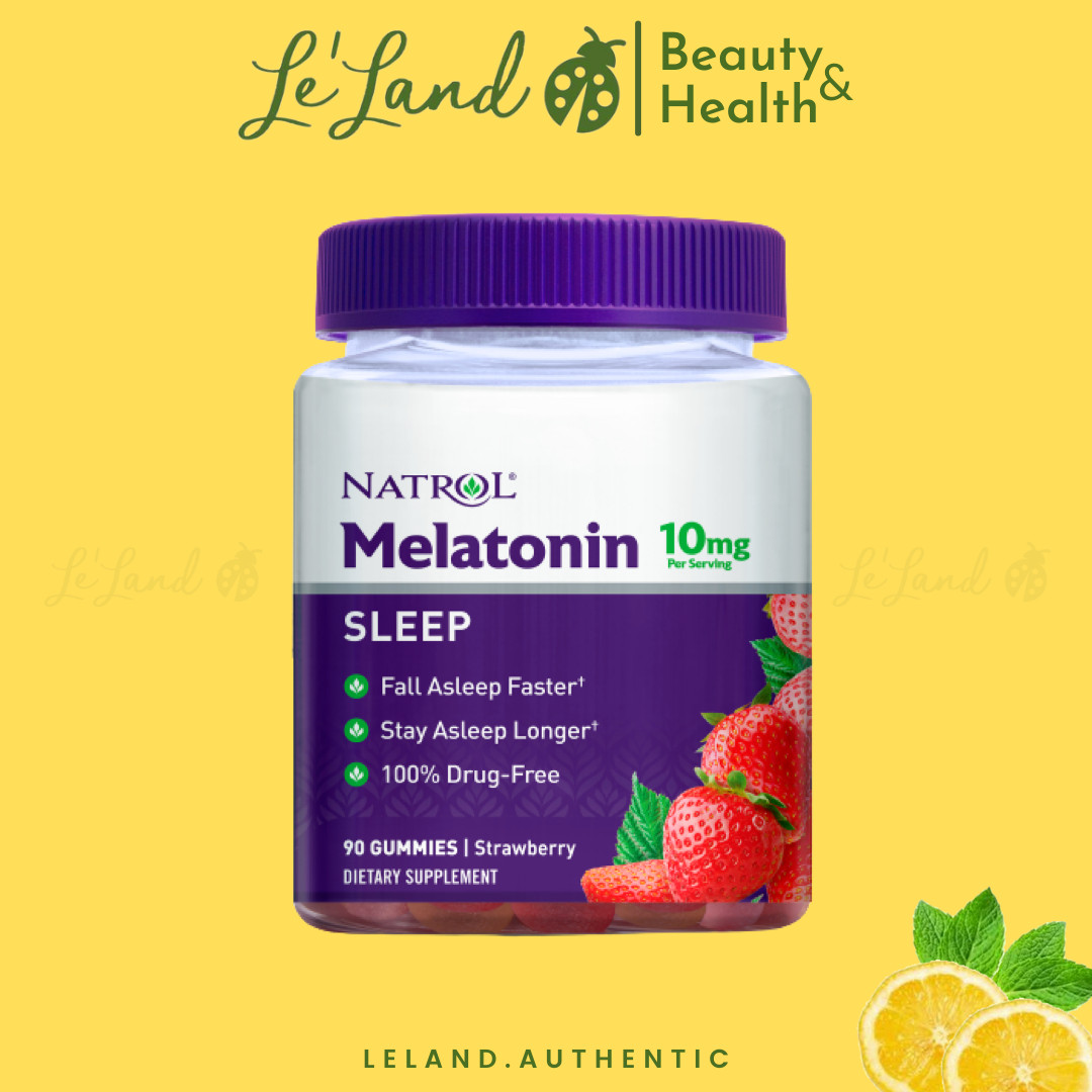 Có bill - Săn sale- KẸO NGỦ SLEEP GUMMIES MELATONIN 10mg 90 viên nổi tiếng của Natrol