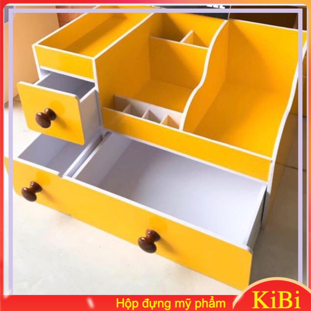Kệ đựng mỹ phẩm size đại núm gỗ