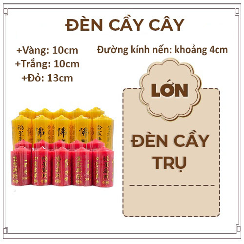   HCM Nến trụ 1pcs không mùi không khói 