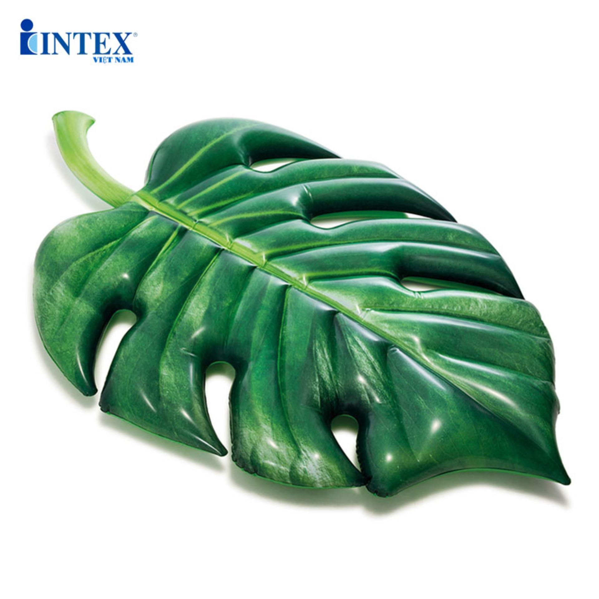 Phao bơi chiếc lá khổng lồ INTEX 58782 - Phao bơi cho bé, Phao bơi trẻ em, người lớn, phao hình