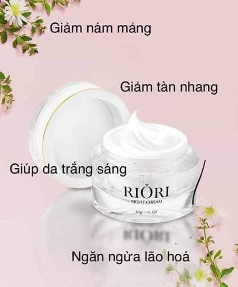 KEM DƯỠNG TRẮNG DA MẶT BAN ĐÊM NIGHT CREAM RIORI