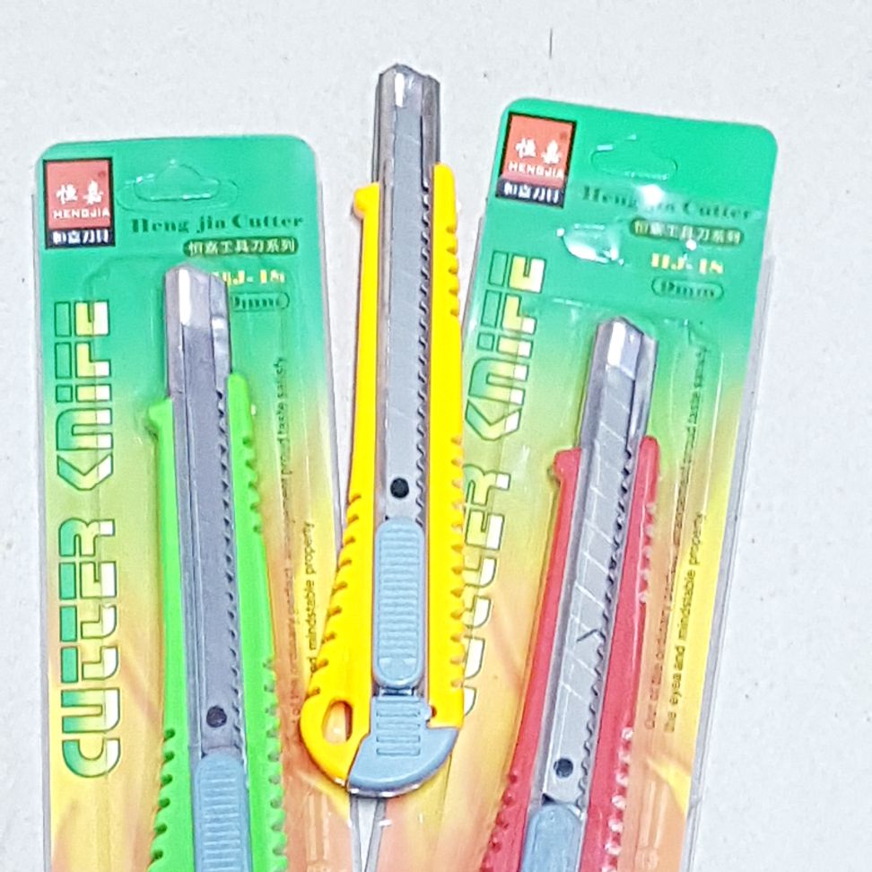 Dao rọc giấy nhỏ 2 cây màu