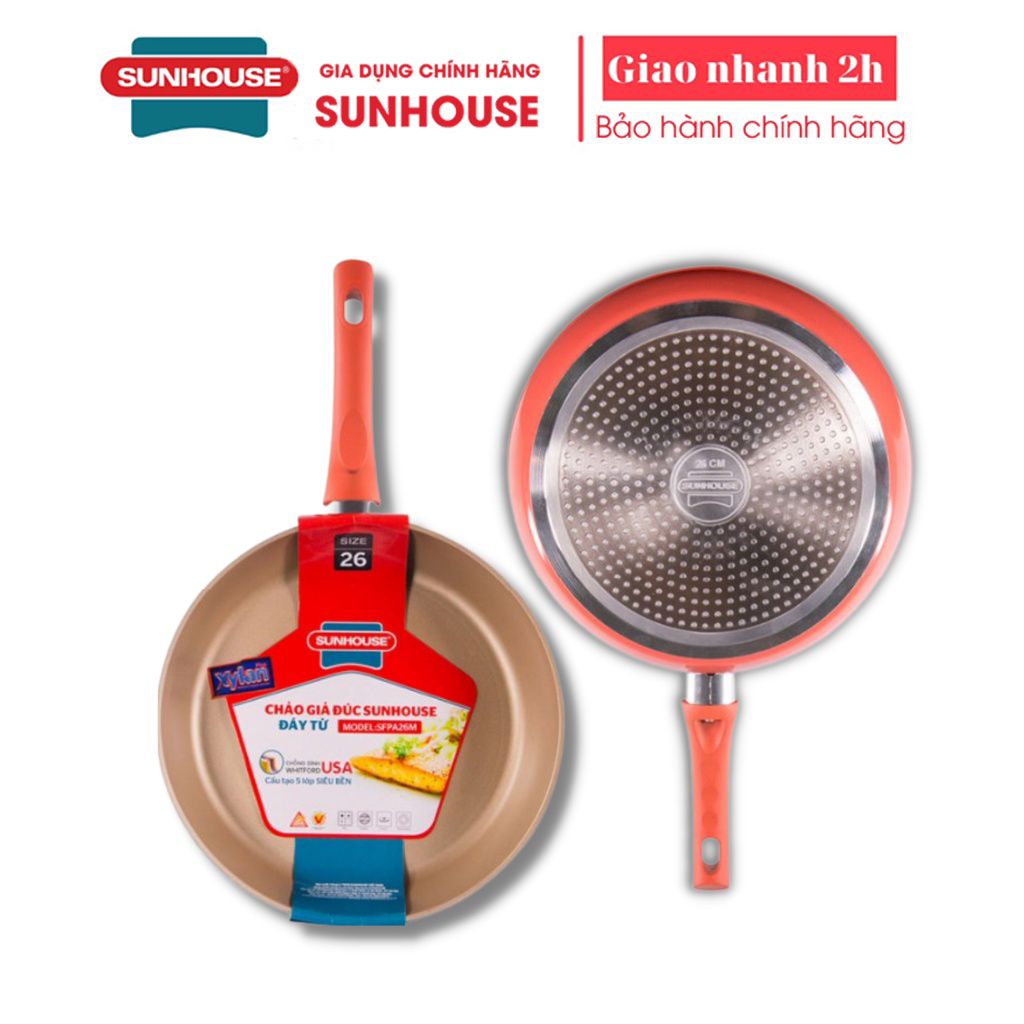 Chảo trơn sunhouse mama đáy từ sfp26ma-sfp28ma-sfp30ma