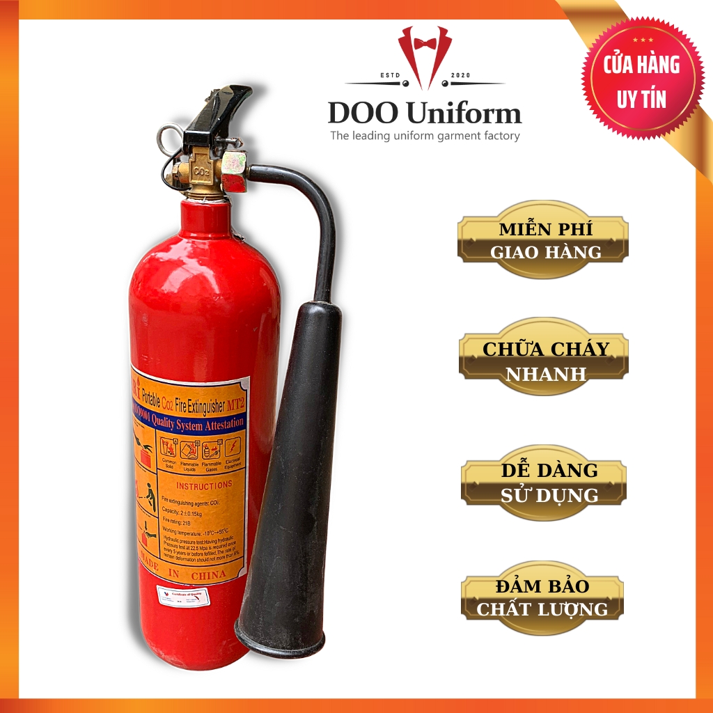 Thiết bị phòng cháy chữa cháy - bình chữa cháy khí co2 mt2 2kg