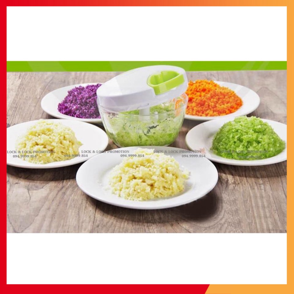 Dụng cụ xay tỏi ớt bằm rau củ quả Lock&Lock Mini Slicer CKS302, hàng LockNLock