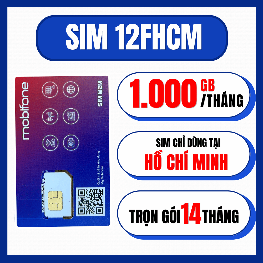 ( FREESHIP ) SIM 4G 5G MOBIFONE 1000GB/Tháng ( 33GB/ngày ) Trọn Gói 7 - 14 Tháng Không Giới Hạn Data Theo Ngày, Sim Chuyên Dùng Mạng Tại TP. Hồ Chính Minh . FREESHIP - CHƯA KÍCH HOẠT .