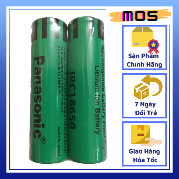 Pin 18650 panasonic 3000mah 3.7v cho box sạc dự phòng, đèn pin mos shop