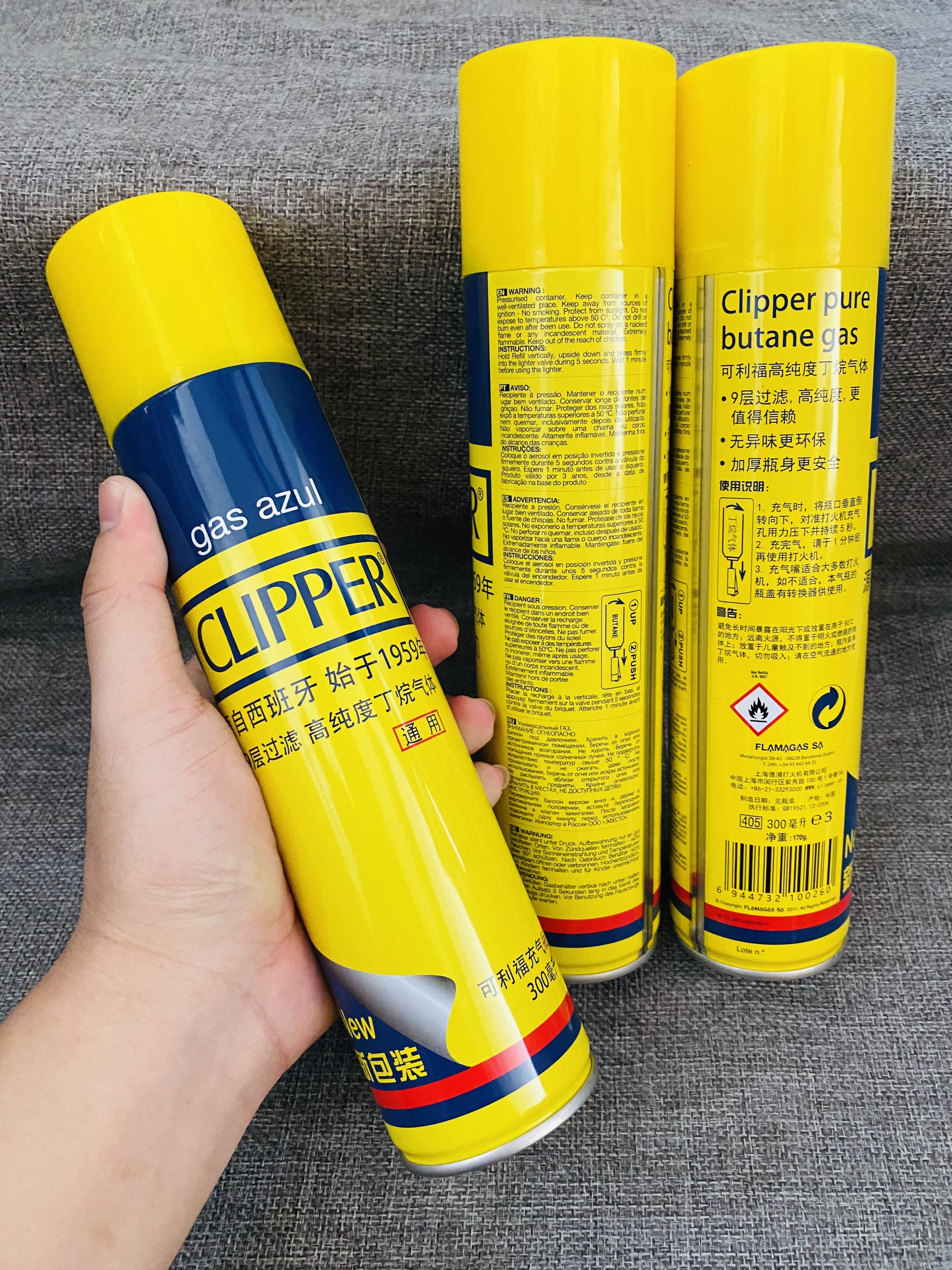 Phụ Kiện Gas, Xăng, Đá Clipper chai lớn dùng cho bật lửa Gas, Xăng đá - Phụ Kiện Bật lửa.