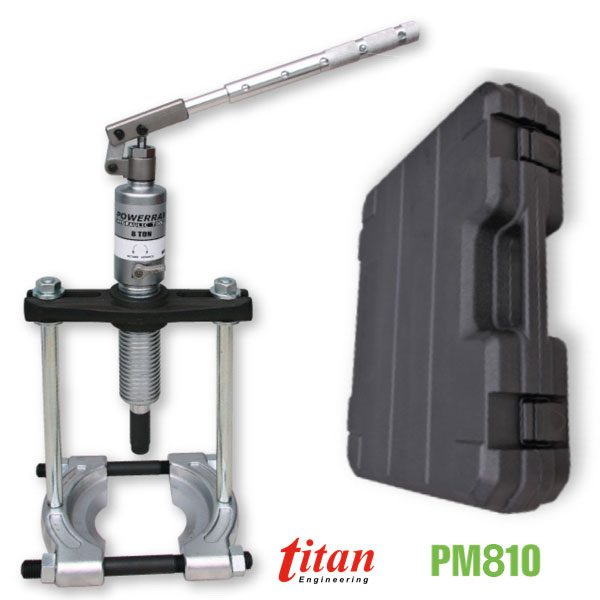 Bộ cảo đĩa 8 tấn PM810 hoạt động bằng thủy lực, tích hợp bơm. Powerram