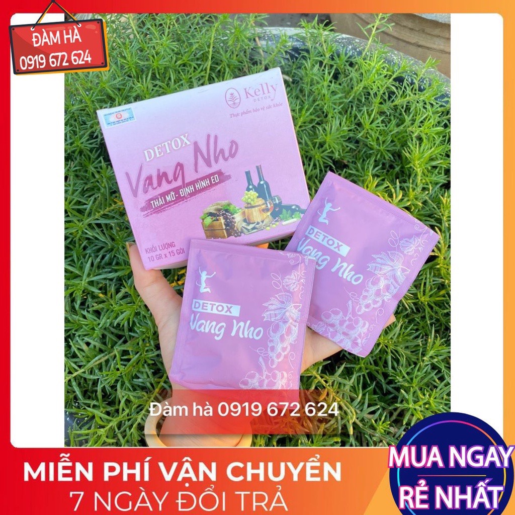 Detox Giảm Cân Nho Vang- Detox vang nho kelly detox