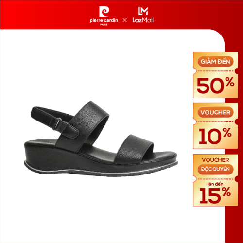 Giày sandal nữ Pierre Cardin, đế Xuồng cao 5cm, quai ngang, cực nhẹ siêu êm, nhiều màu - 270